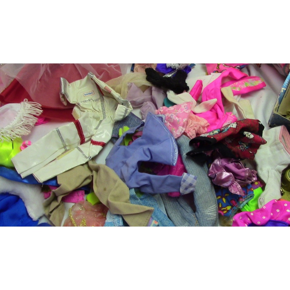 Bag #One of a Gallon Bag of Barbie Clothes Big Variety Ball Gowns NASA Wedding
